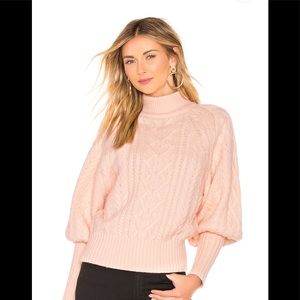 BCBGMAXAZRIA Cable Dolman Sleeve Sweater